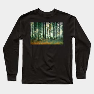 Abstract Forest Scene Long Sleeve T-Shirt